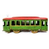Vntg pressed steel Hill Climber trolley car