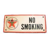 Cast iron Texaco No Smoking sign