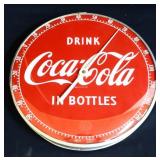 Vintage 12in Coca Cola thermometer w/ glass dial