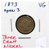 1873 3 cent nickel