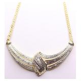 GENUINE DIAMOND TWIST NECKLACE