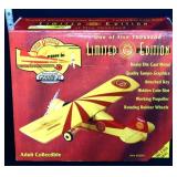 Die cast Shell Stinson Detroiter plane bank in box