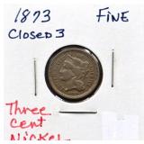 1873 3 cent nickel