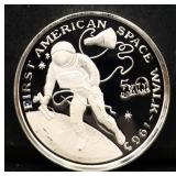 1oz Marshall Islands USA Space Walk silver proof