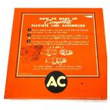 Vntg metal AC Hose Make-Up box w/ contents