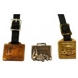 Lot of 3 heavy equipment watch fobs