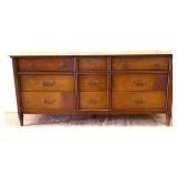 MCM Stanley 9 drawer dresser
