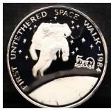 1oz Marshall Islands Space Walk silver proof