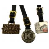 Lot of 3 heavy equipment watch fobs