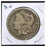 1896O Morgan silver dollar