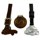 Lot of 3 heavy equipment watch fobs