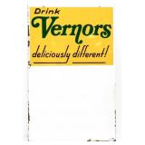 Vntg porcelain dbl side 28x44 Vernors adv sign
