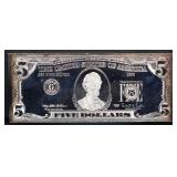4oz silver $5 note
