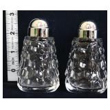Pair Fostoria salt/pepper shakers