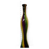 Vntg 21in Murano multi color vase