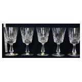 5 Waterford lismore goblets
