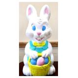 Vtg 17.5in Easter Bunny blow mold see pics NO SHIP