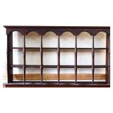 Vintage wood hanging trinket shelf