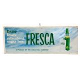 Vntg metal 32x11.5 Enjoy Fresca sign