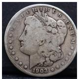 1903S Morgan silver dollar