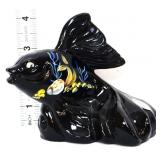 Fenton 4in black koi paradise collection fish