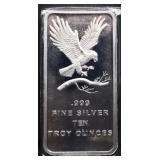 10 troy ounce Silvertowne silver bar
