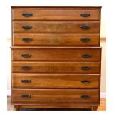 MCM cherry tall chest