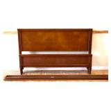 Full size MCM bed with metal rails