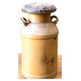 Vintage metal milk can