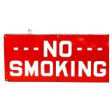 Vntg porcelain 20x9 No Smoking sign