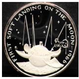 1oz Marshall Islands Landing On Moon silver proof