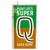 Vntg metal 16x32 Super Q flange sign