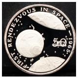 1oz Marshall Islands Rendevous Space silver proof