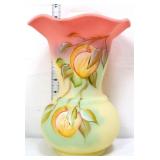 Fenton 10in burmese peaches vase