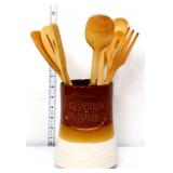 Utensil jar w/ utensils