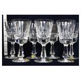 7 Waterford kylemore claret wine glasses