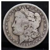1897O Morgan silver dollar