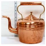Vintage copper tea kettle