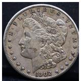 1902O Morgan silver dollar
