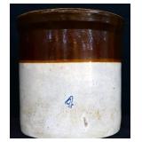 Vntg 4gal pickle crock, see photos