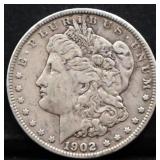 1902 Morgan silver dollar
