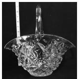 Vintage 11in glass basket