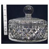 Waterford round covered candy bowl