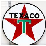 Vtg porcelain 15in pump plate