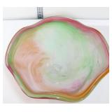 Murano pastel 10in glass bowl