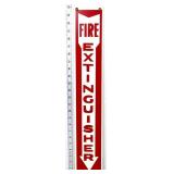 Metal 4x24 FIre Extinguisher arrow sign