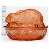 Pink bunny on nest candy dish