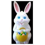 Vntg 33in Easter Bunny blow mold NO SHIP