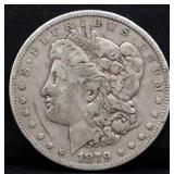 1879 Morgan silver dollar
