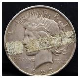 1923D peace dollar